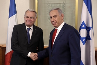 ראש הממשלה בנימין נתניהו ושר החוץ הצרפתי ז'אן מארק
