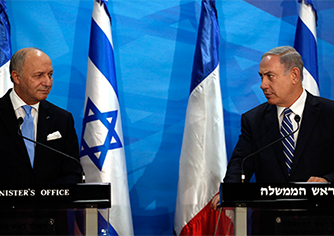 ראש הממשלה בנימין נתניהו ושר החוץ הצרפתי לורן פביוס