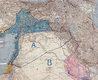 מפה של הסכם סייקס–פיקו