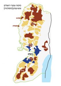 מפת התרחיש - סיפוח עוטף ירושלים