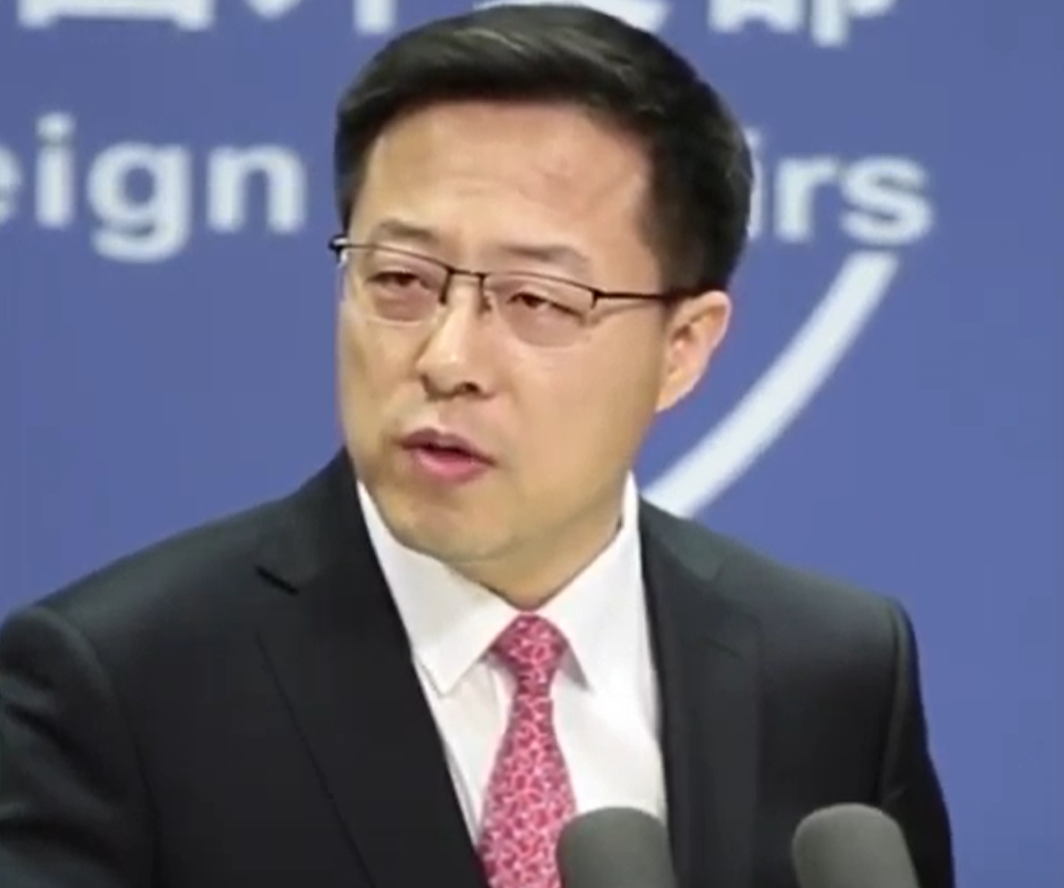 'Chinese Foreign Ministry spokesman, Zhao Lijian |