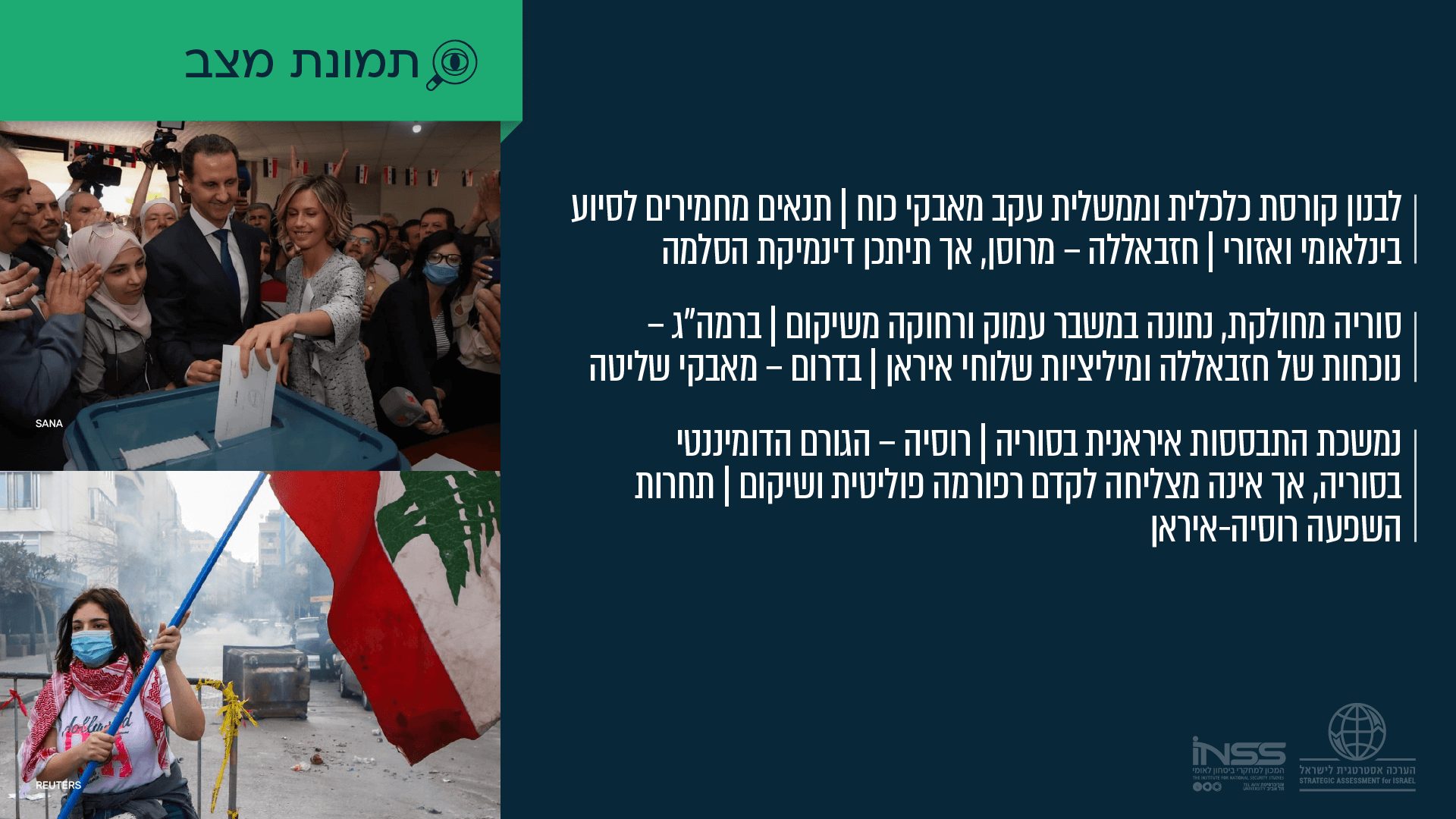 הזירה הצפונית: נדרשת מדיניות עדכנית מול מגוון איומים |