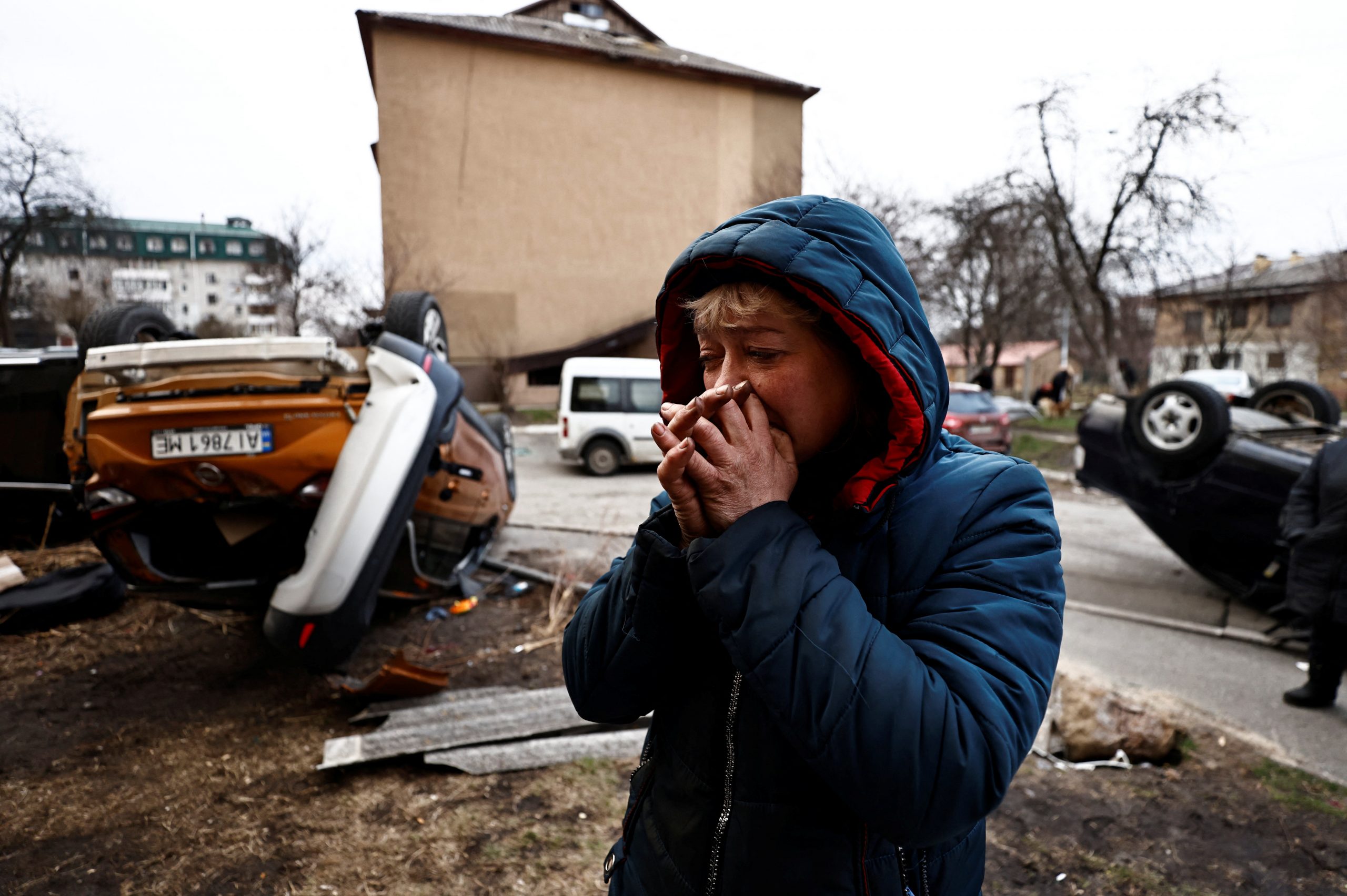 A resident of the town of Bocha where war crimes were allegedly committed |