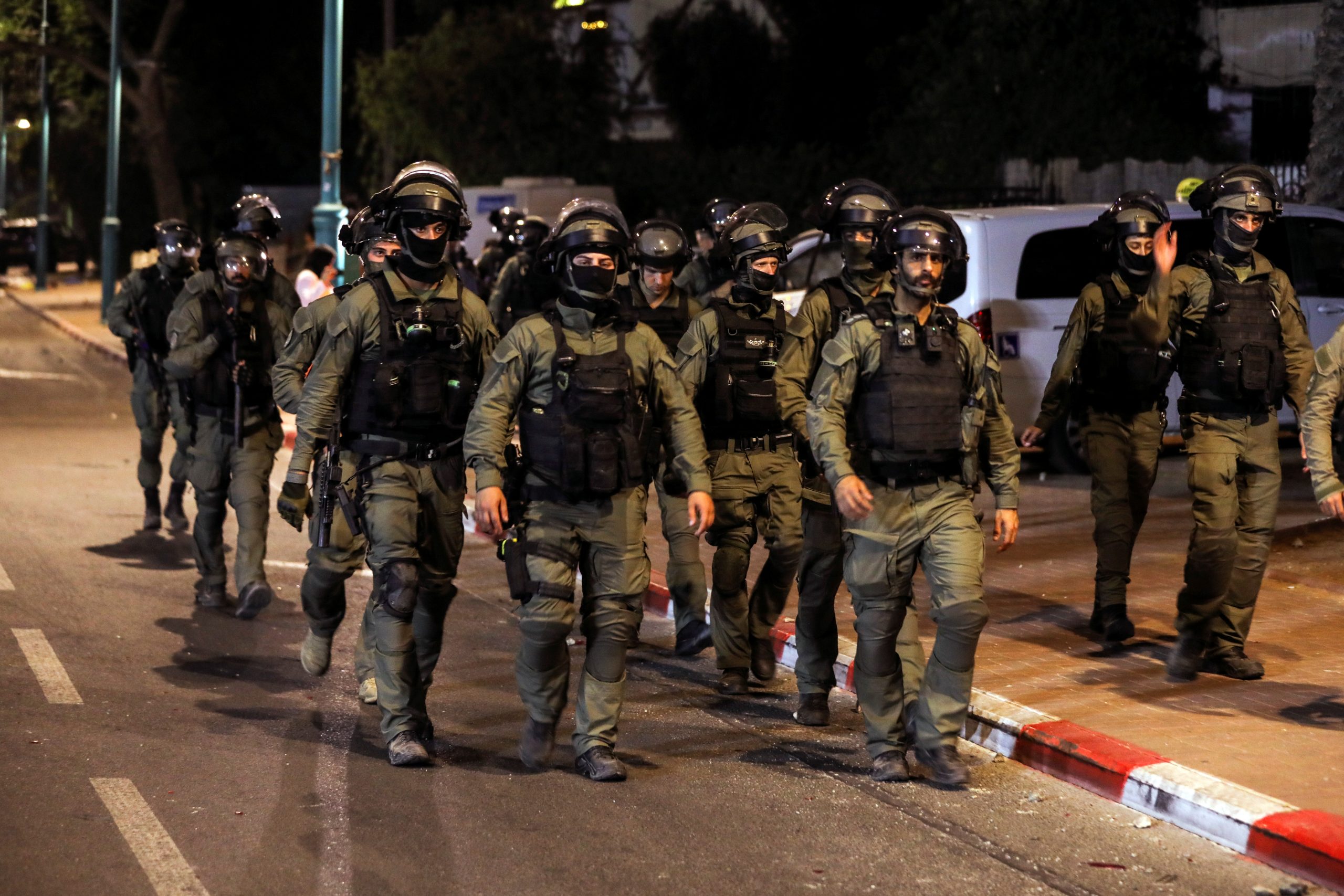 Border Police forces during the riots in Lod, May 2021 |