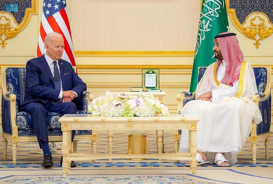 Biden and bin Salman meeting in Jeddah, July 2022 | 
