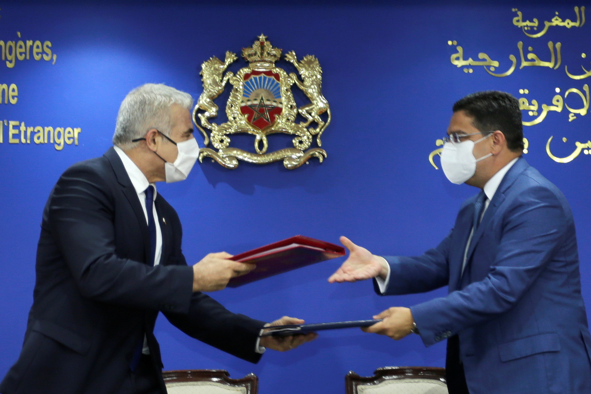 Lapid meeting with Morocco's foreign minister in Rabat |
