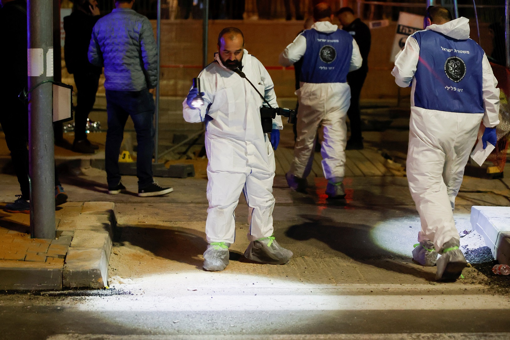 The scene of the attack in Neve Yaakov in Jerusalem, January 2023 |