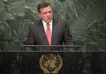 King Abdullah II of Jordan at the United Nations, September 20, 2016. Photo: Drew Angerer / AFP