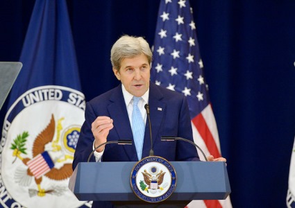 Secretary of State John Kerry speaking at the State Department about Middle East peace, December 28, 2016. Photo: State Department