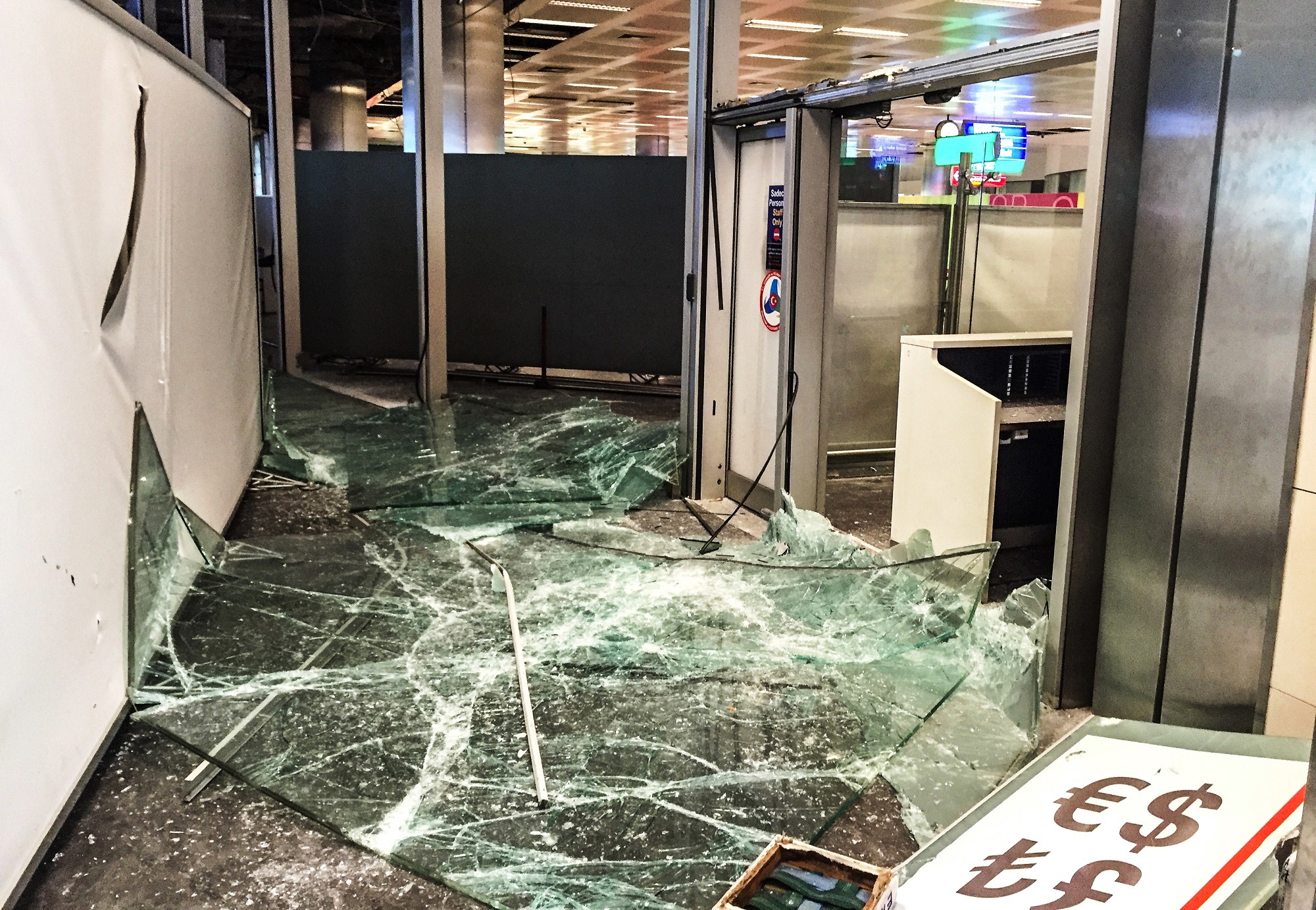 The international arrivals terminal at Ataturk Airport, Istanbul, following the suicide bombing there on June 28, 2016. Photo: Ozan Kose / AFP