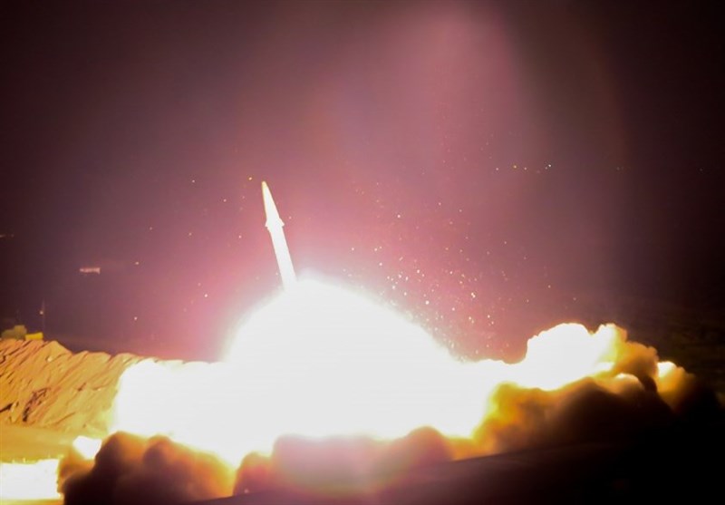 A missile launched at Dayr al-Zawr