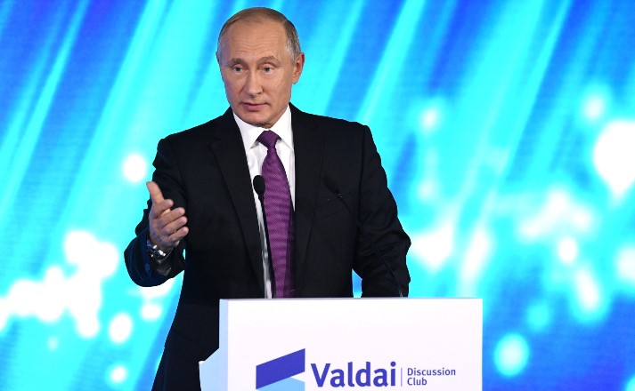 President Putin at Valdai International Discussion Club.