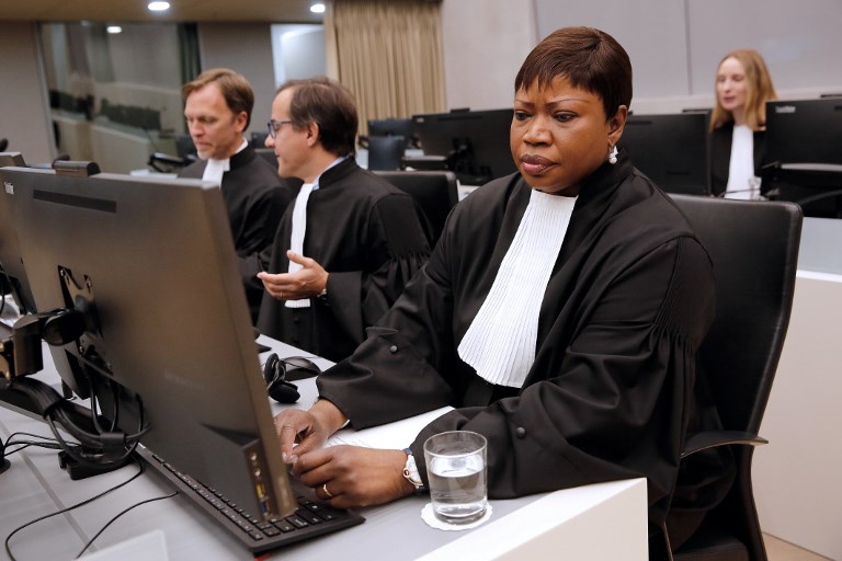 Chief Prosecutor Fatou Bensouda seats in the International Criminal Court (ICC) in The Hague on September 27, 2016.