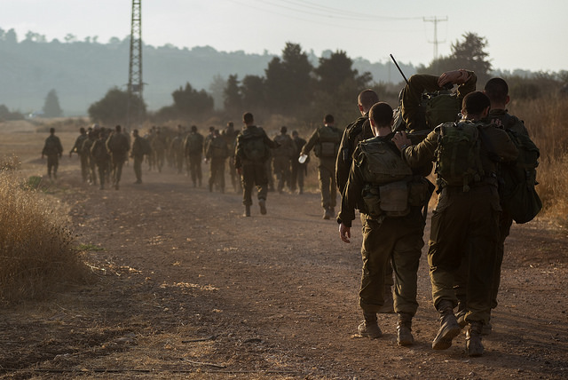 Recruits of the Golani Brigade marched 70km to earn their brown colored beret. 20 June, 2017