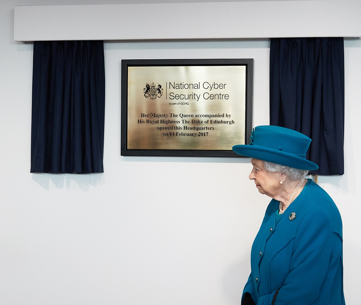 Her Majesty The Queen at the official opening of the NCSC