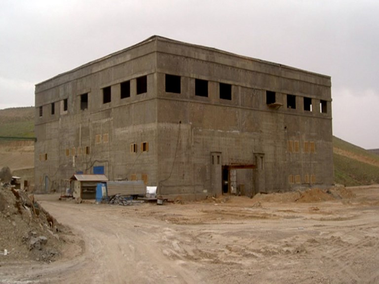 The Syrian nuclear reactor built with North Korean help, before it was destroyed in early September 2007 by an Israeli strike.