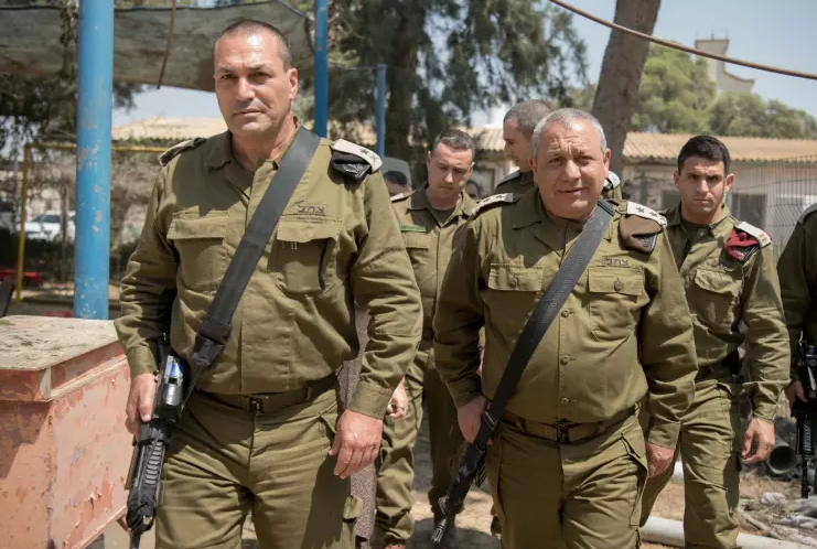Lieutenant general Gadi Eisenkot and Major General Eyal Zamir.