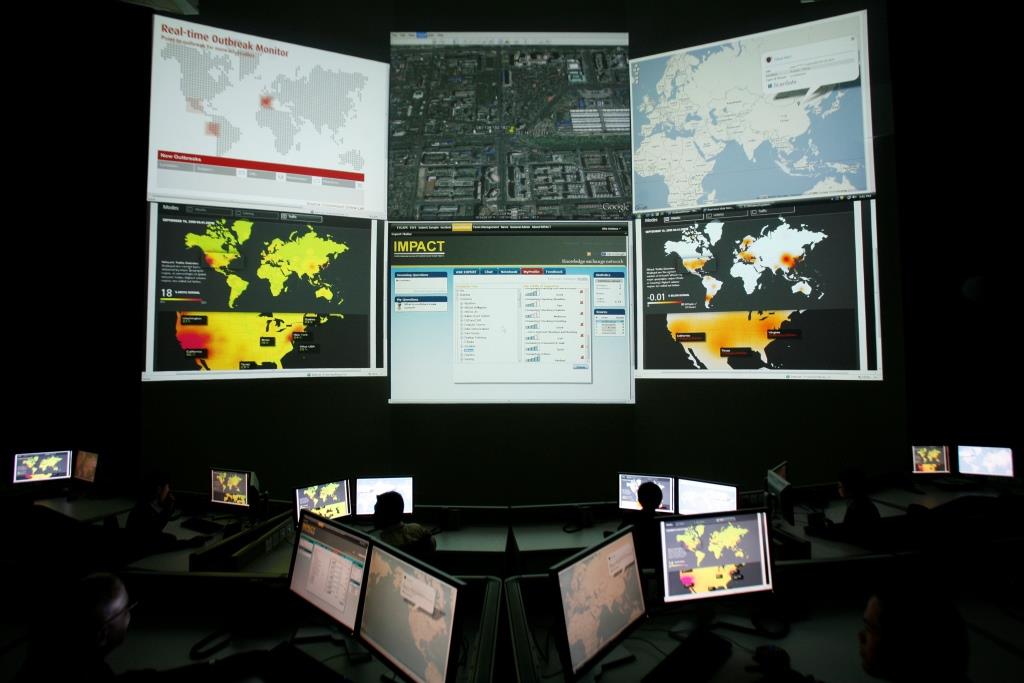 A general view of the Global Response Centre of the International Multilateral Partnership Against Cyber Threats (IMPACT) in Cyberjaya September 10, 2009. IMPACT, based in Malaysia's Cyberjaya, is a global alliance that brings together governments, industry leaders, academia and cybersecurity experts to enhance the global community's capacity to prevent, defend and respond to cyber threats.