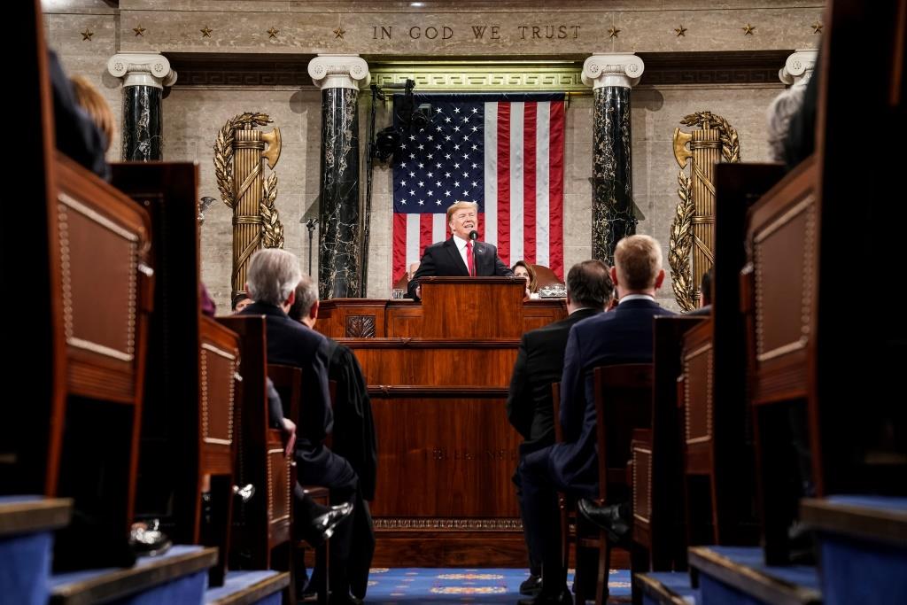 President Donald Trump delivered the State of the Union address, at the Capitol in Washington, DC on February 5, 2019.