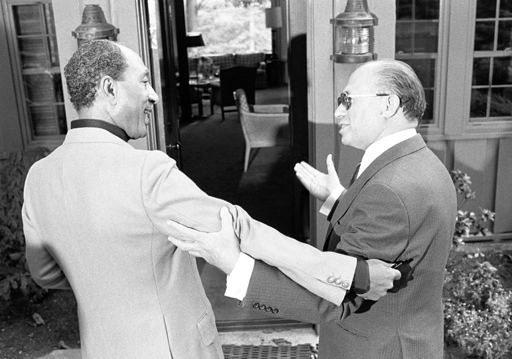 Anwar Sadat and Menachem Begin, September 7 1978.