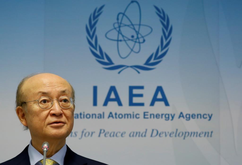 International Atomic Energy Agency (IAEA) Director General Yukiya Amano (1947-2019) addresses a news conference during a board of governors meeting at the IAEA headquarters in Vienna, Austria March 4, 2019.