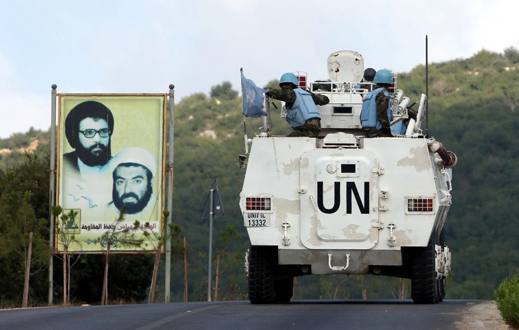 UN peacekeepers (UNIFIL) patrol in southern Lebanese town of Ramyah, Lebanon September 9, 2019.