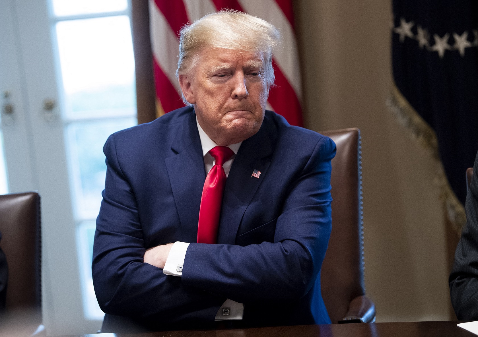 President Trump at the white house