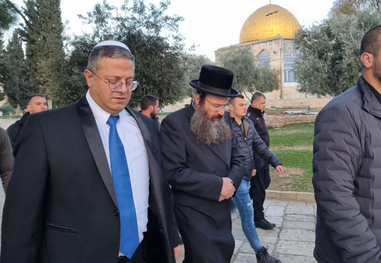 The increasing number of Jewish visitors to the Temple Mount is seen by the Muslim side as an invasion of the al-Aqsa Mosque. Minister of Internal Security Itamar Ben-Gvir visits the Temple Mount, January 2023